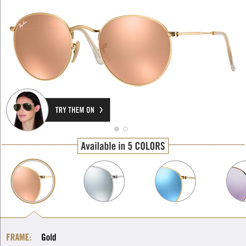 Authentic Round Metal Classic Ray-Bans